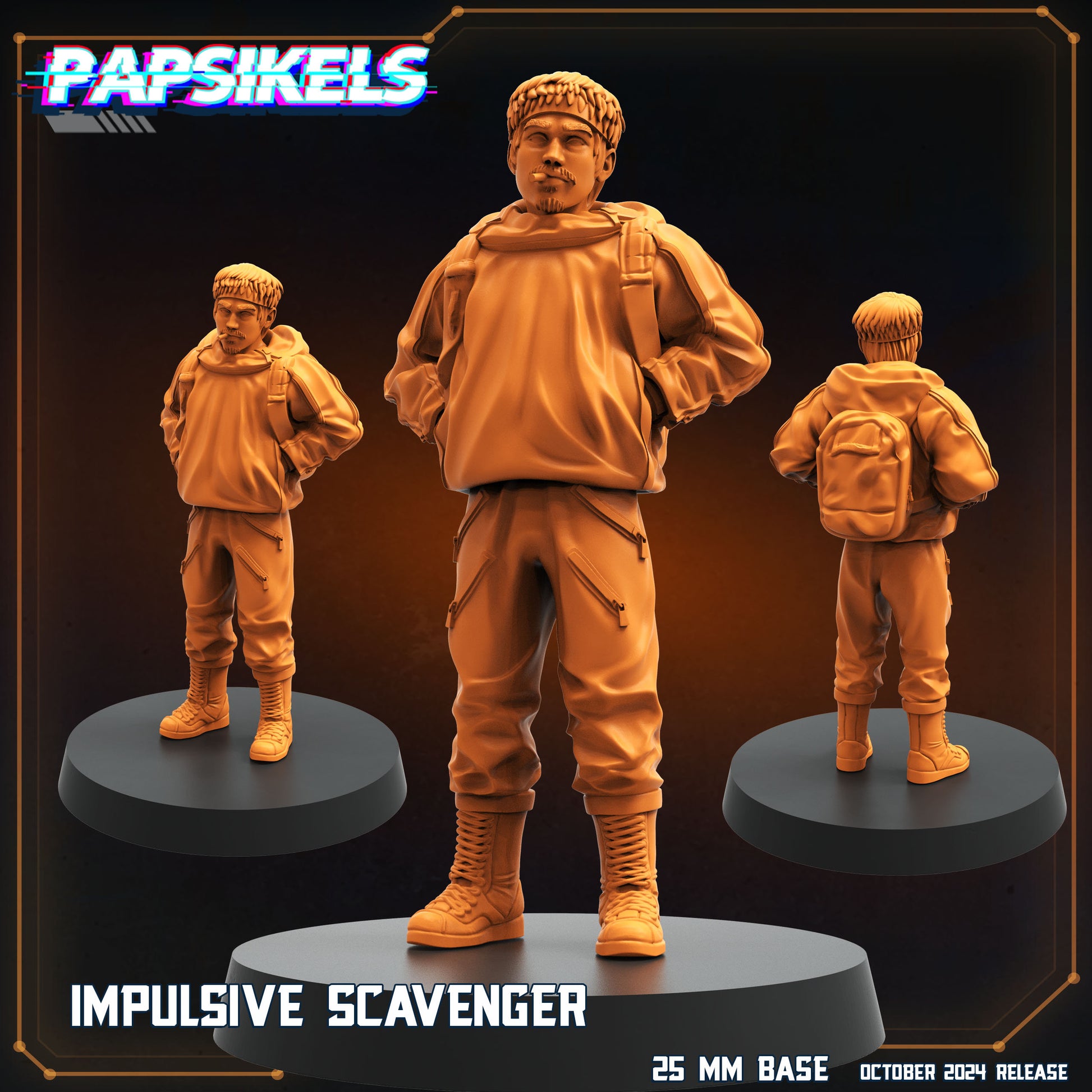 Aliens Vs Humans Scavenger Romulus, Impulsive Miner , Papsikels, 32mm Mini