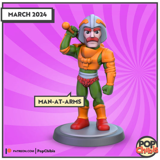 Masters of The Universe - Man at Arms Chibi | KS | 75mm Scale | Pop Minis | Pop Chibis | Resin Miniatures