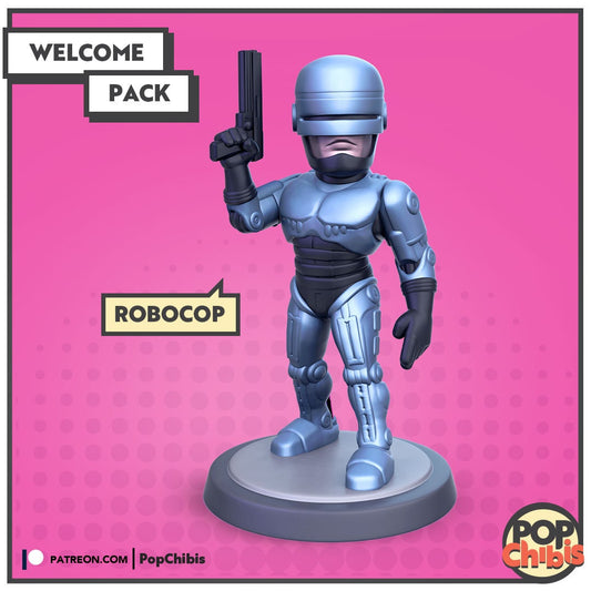 Robocop Chibi | KS | 75mm Scale | Pop Minis | Pop Chibis | Resin Miniatures