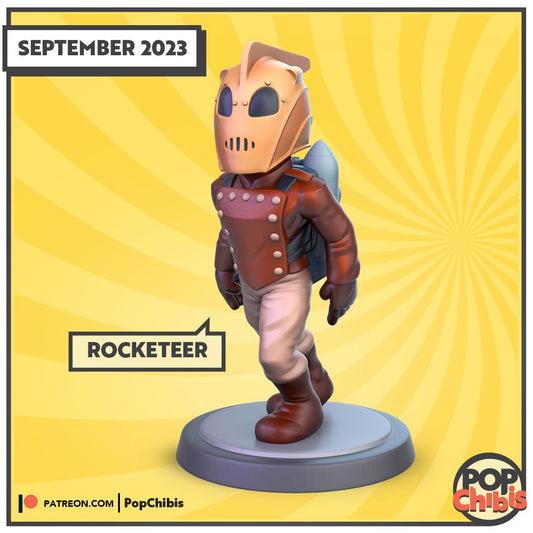 Rocketeer Chibi | KS | 75mm Scale | Pop Minis | Pop Chibis | Resin Miniatures