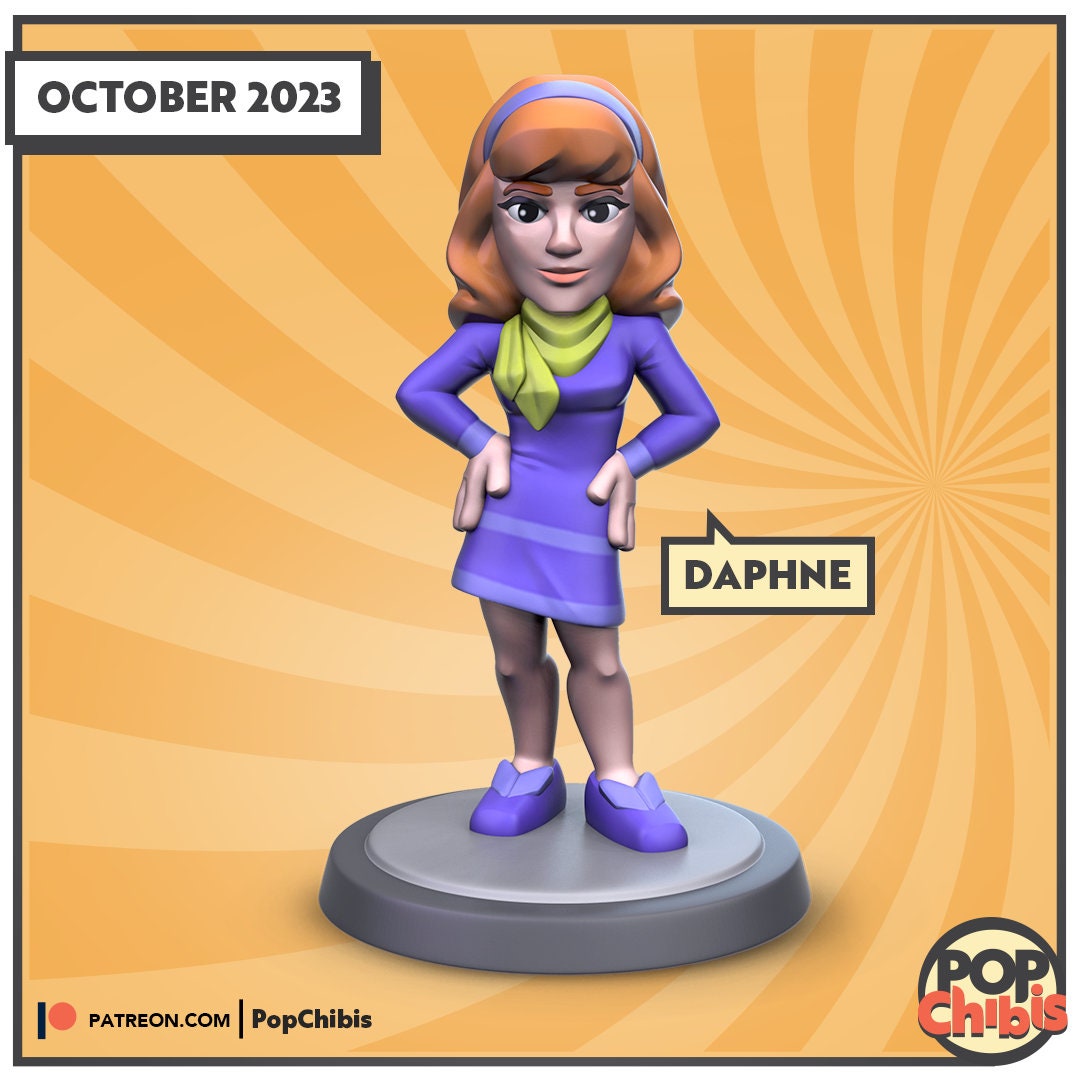 Scooby Doo - Daphne Chibi | KS | 75mm Scale | Pop Minis | Pop Chibis | Resin Miniatures