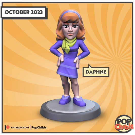 Scooby Doo - Daphne Chibi | KS | 75mm Scale | Pop Minis | Pop Chibis | Resin Miniatures