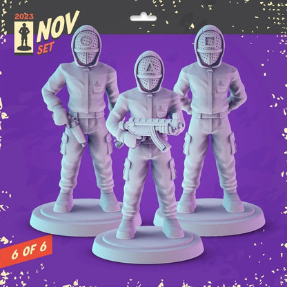 Netflix TV Series Characters | 30 - Witcher, Wednesday, Squid Game | 32mm Scale | Pop Minis | Pop Chibis | Resin Miniatures