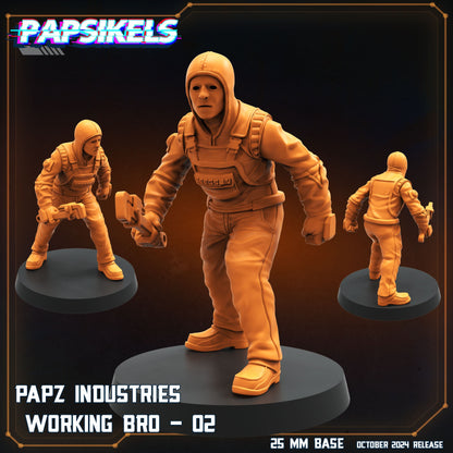 Aliens Vs Humans, Working Bros Set 4 / Working Joes , Papsikels, 32mm Mini