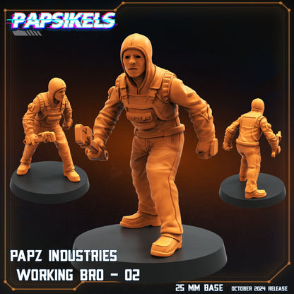 Aliens Vs Humans, Working Bros Set 4 / Working Joes , Papsikels, 32mm Mini
