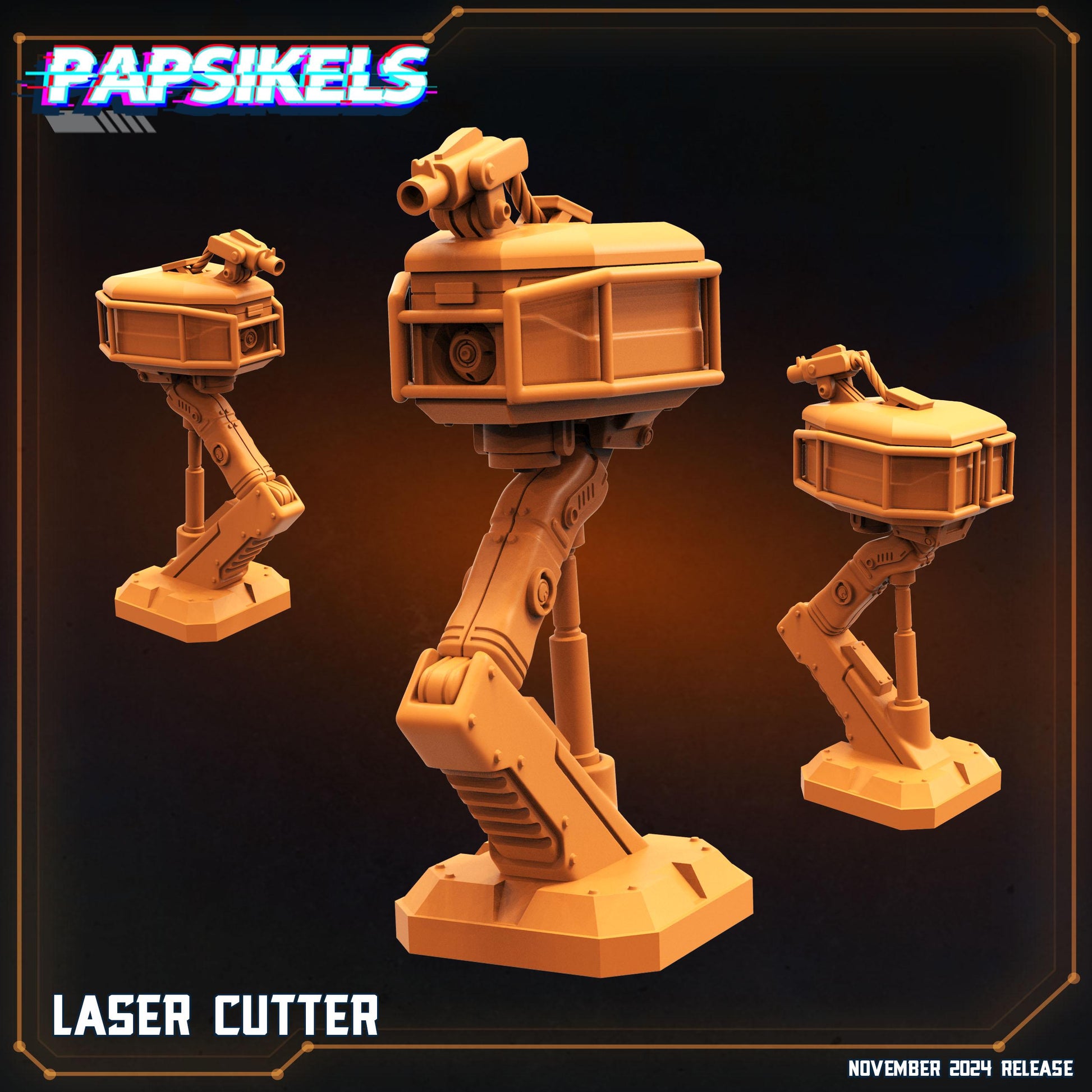Aliens Vs Humans Execration Romulus, Lazer Cutter, Papsikels, 32mm Mini