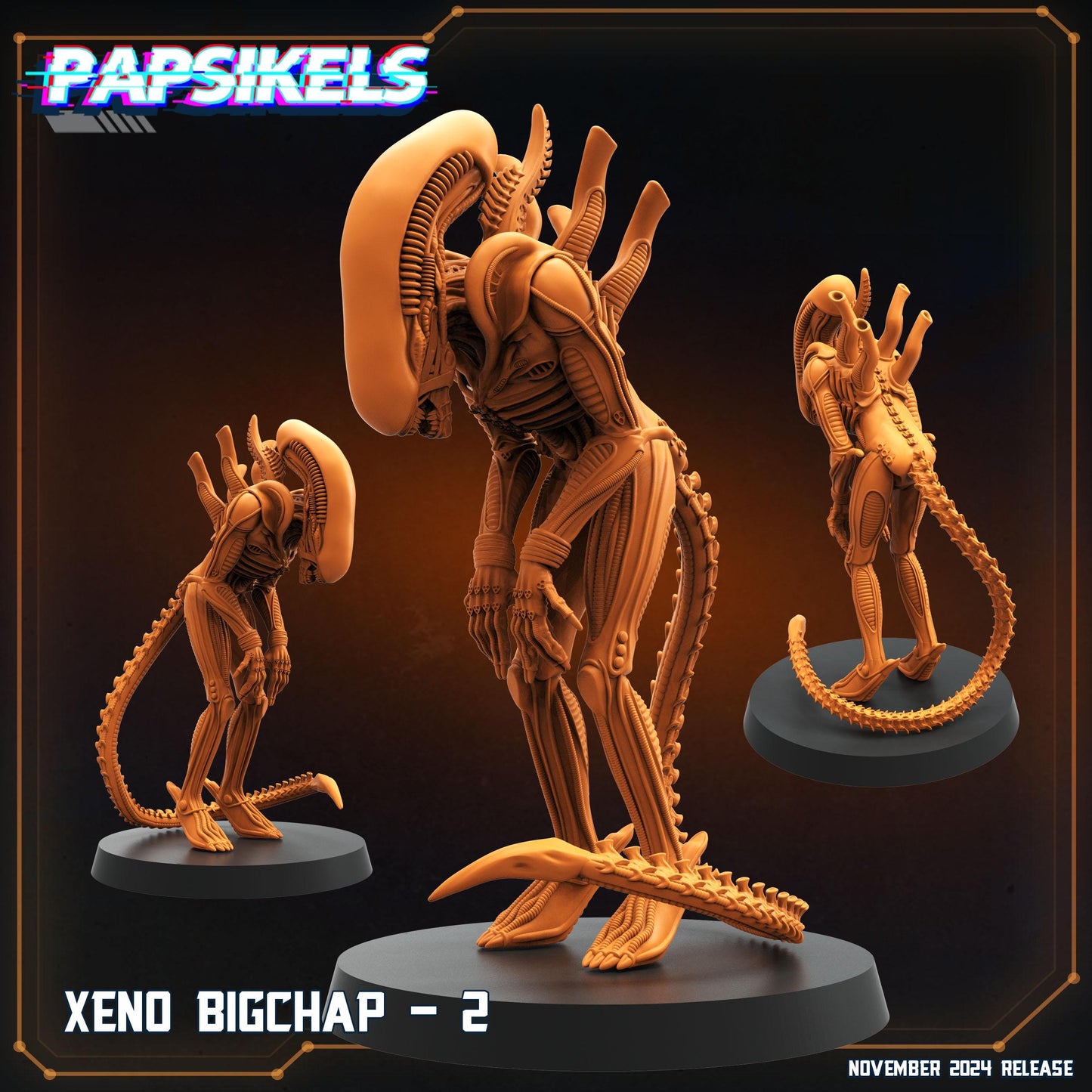 Aliens Vs Humans Execration Romulus, Xeno Big Chaps, Papsikels, 32mm Mini