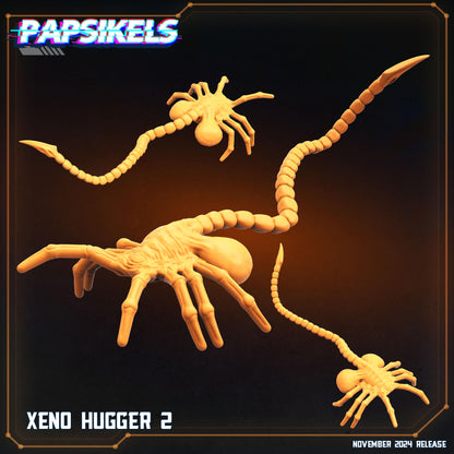 Aliens Vs Humans Execration Romulus, Xeno Huggers Set 1 - 8 model set, Papsikels, 32mm Mini