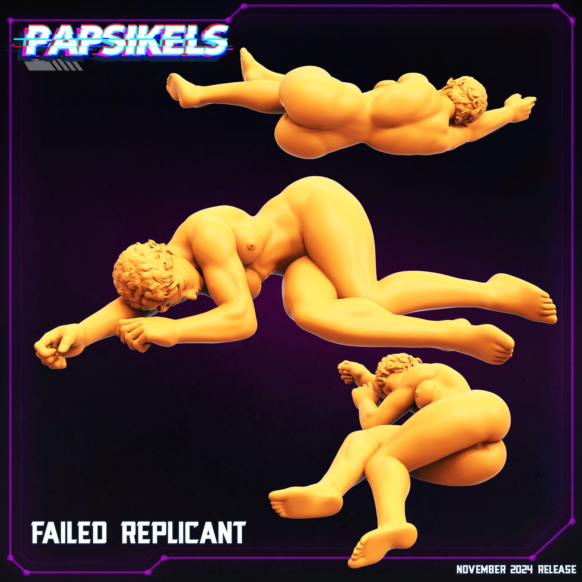 Cyberpunk, Blade Runner Failed Replicant, Papsikels, 32mm Mini
