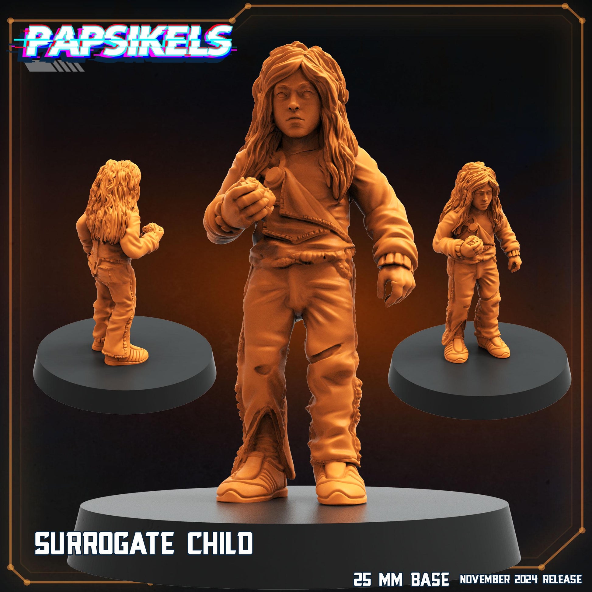 Aliens Vs Humans, Surrogate Child - Newt, Papsikels, 32mm Mini