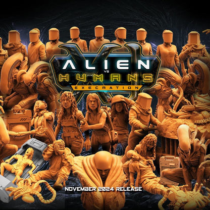 Aliens Vs Humans Execration Romulus, Adopted Sister Scavenger Victim, Papsikels, 32mm Mini