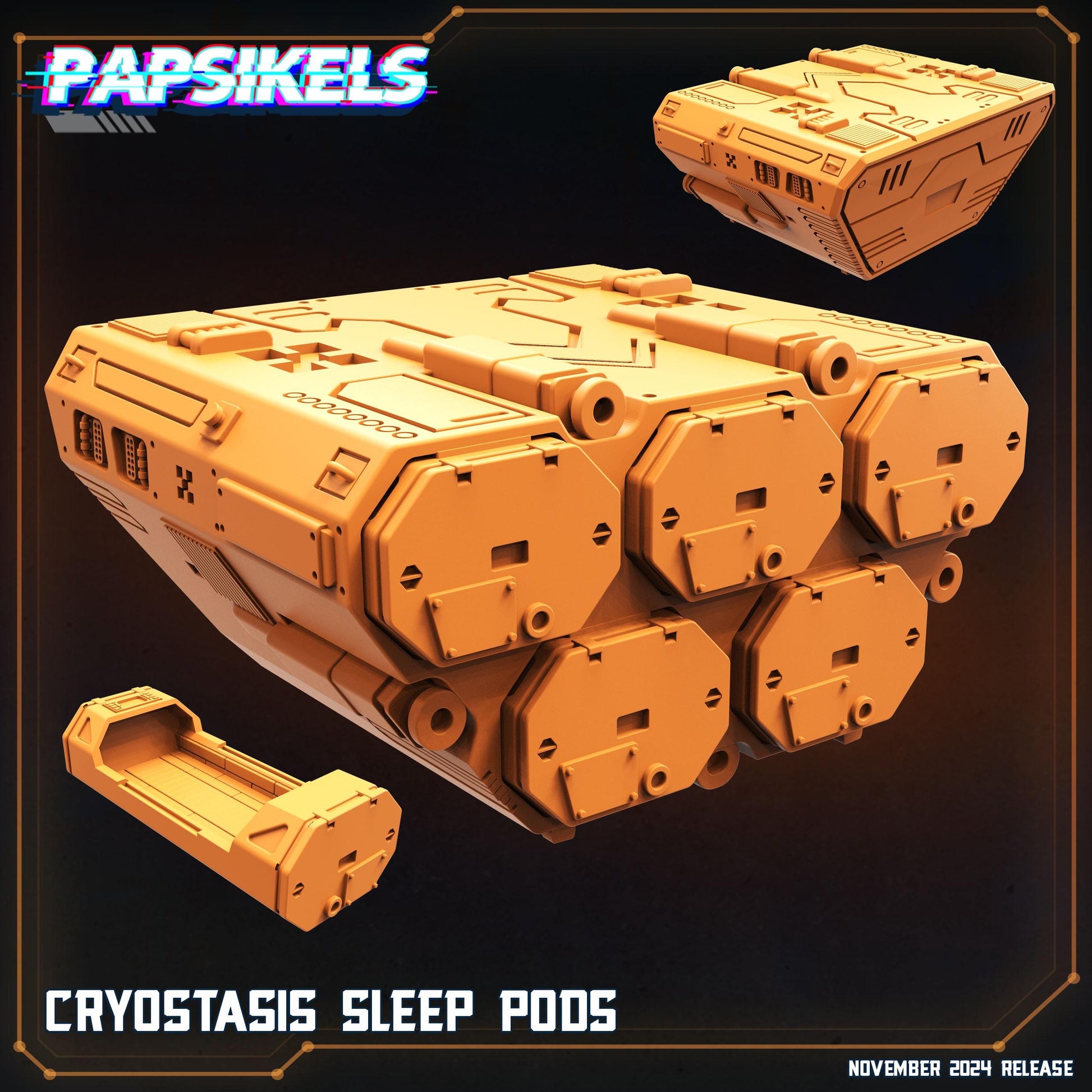Aliens Vs Humans Execration Romulus, Cryostasis Sleep Pods, Papsikels, 32mm Mini