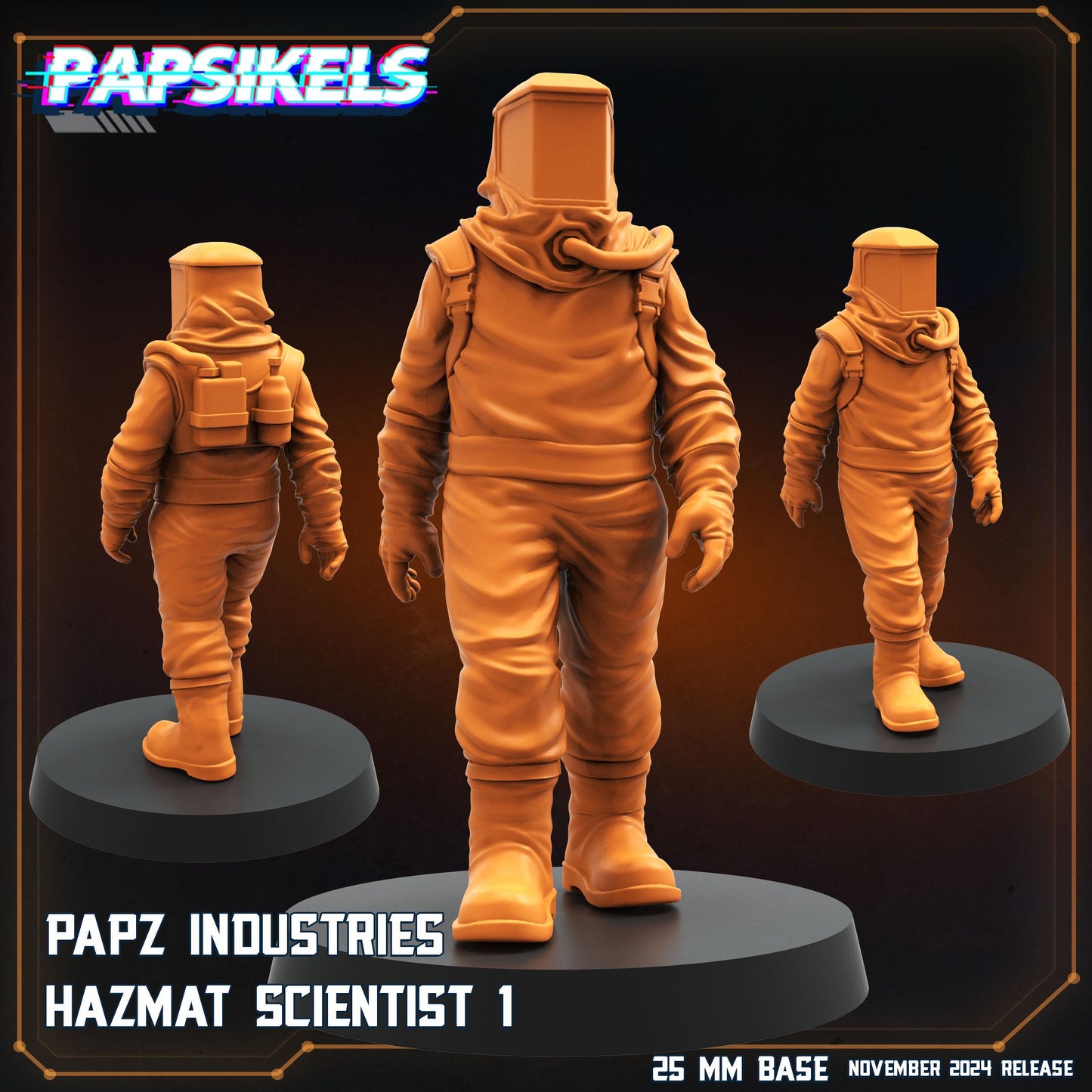 Aliens Vs Humans Execration Romulus, Papz Industries Hazmat Scientists, Papsikels, 32mm Mini