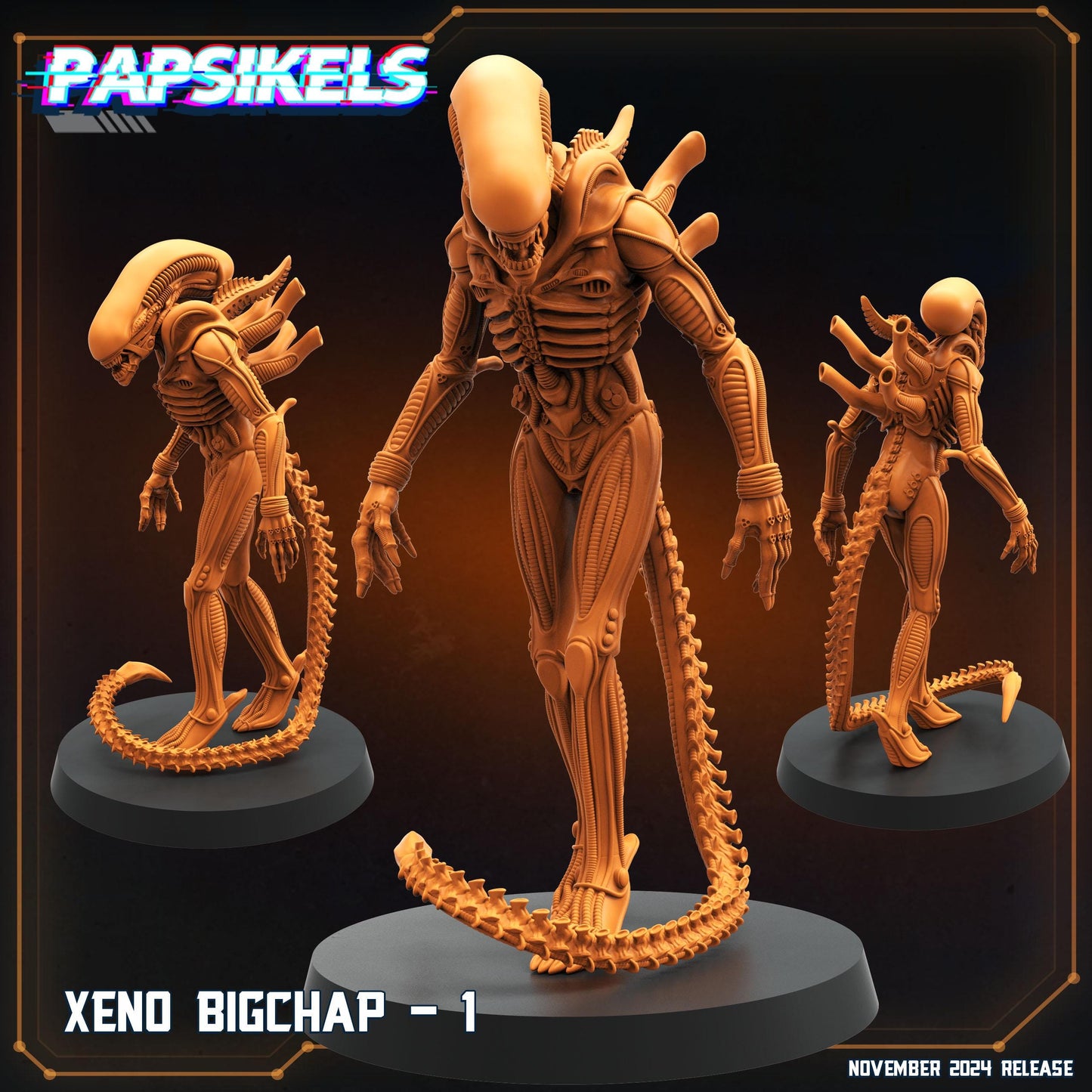 Aliens Vs Humans Execration Romulus, Xeno Big Chaps, Papsikels, 32mm Mini