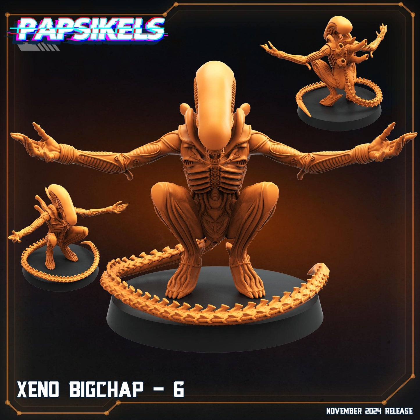 Aliens Vs Humans Execration Romulus, Xeno Big Chaps, Papsikels, 32mm Mini