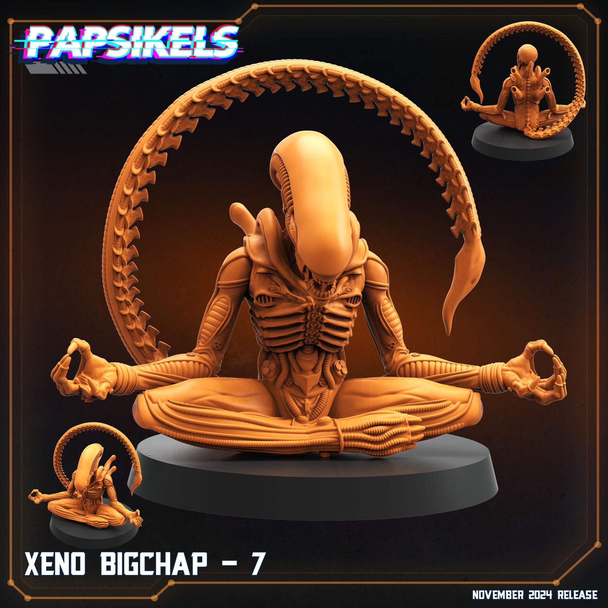 Aliens Vs Humans Execration Romulus, Xeno Big Chaps, Papsikels, 32mm Mini