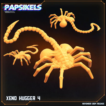 Aliens Vs Humans Execration Romulus, Xeno Huggers Set 1 - 8 model set, Papsikels, 32mm Mini