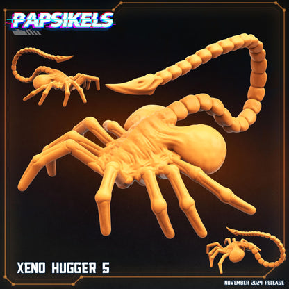 Aliens Vs Humans Execration Romulus, Xeno Huggers Set 1 - 8 model set, Papsikels, 32mm Mini