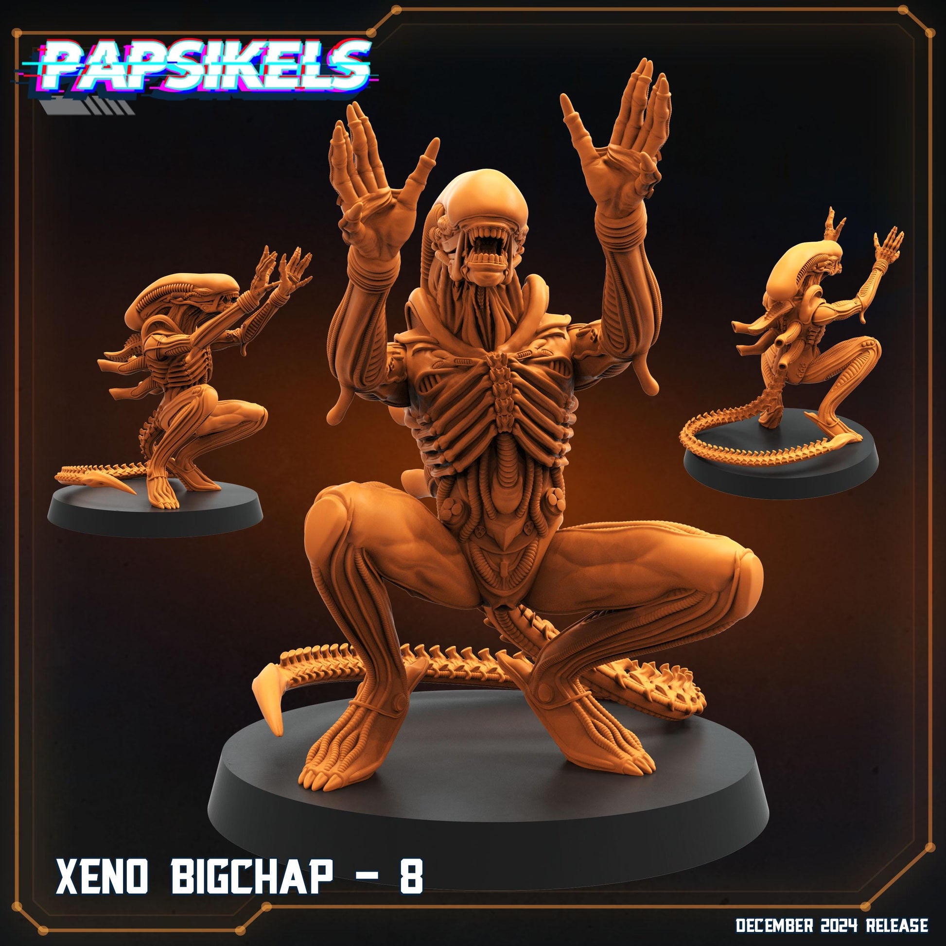 Aliens Vs Humans Execration Romulus, Xeno Big Chaps, Papsikels, 32mm Mini