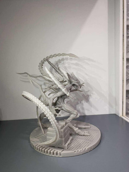 Xenomorph Diablo Resin Miniature: Papsikels Exclusive Alien Queen for TTRPG and RPG Tabletop Gaming