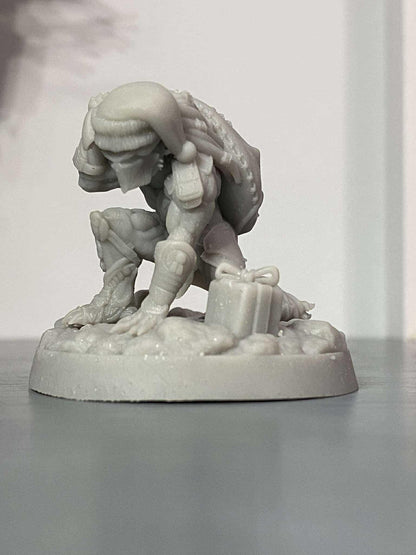 Falconeer Hunter Claus - Christmas 2024, miniature sculpted by Papsikels. Mini wargaming/ Wargames/ TTRPG/ 32mm