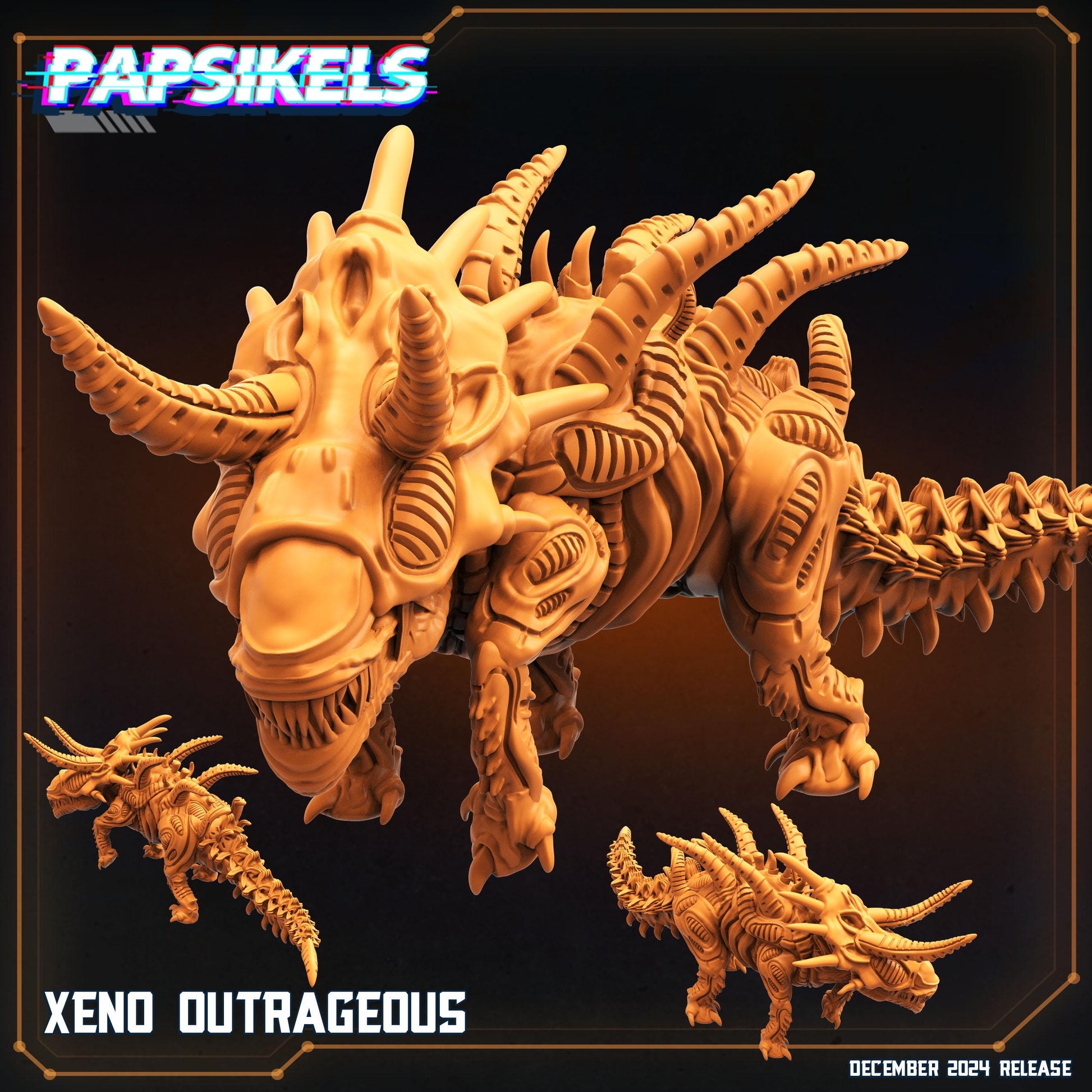 Aliens Vs Humans - Space Dead - Romulus - Xeno Outrageous, Papsikels, 32mm Mini