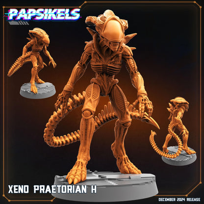 Aliens Vs Humans - Space Dead - Xeno Praetorians - Set 1, Papsikels, 32mm Mini