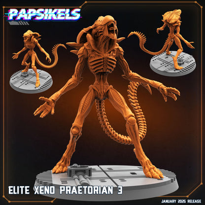 Aliens Vs Humans - Ascension - Xeno Elite Praetorians - Set 1, Papsikels, 32mm Mini