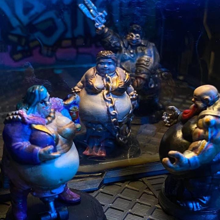 Cyberpunk Batchoy Gang Muse: Lady Sweet Mimosa Leia 32mm Miniature for RPG & TTRPG Gaming
