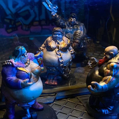 Cyberpunk Batchoy Gang Muse: Lady Sweet Mimosa Leia 32mm Miniature for RPG & TTRPG Gaming