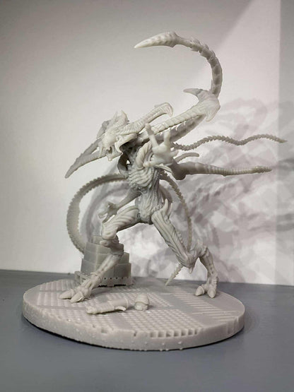 Xenomorph Diablo Resin Miniature: Papsikels Exclusive Alien Queen for TTRPG and RPG Tabletop Gaming