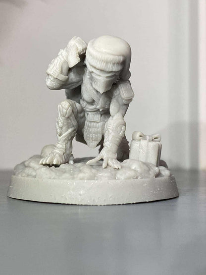 Falconeer Hunter Claus - Christmas 2024, miniature sculpted by Papsikels. Mini wargaming/ Wargames/ TTRPG/ 32mm