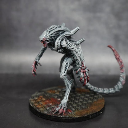 Xenomorph Royal Brood Horrors: 32mm Gigerian Miniature for Alien-Inspired RPG and Tabletop Gaming