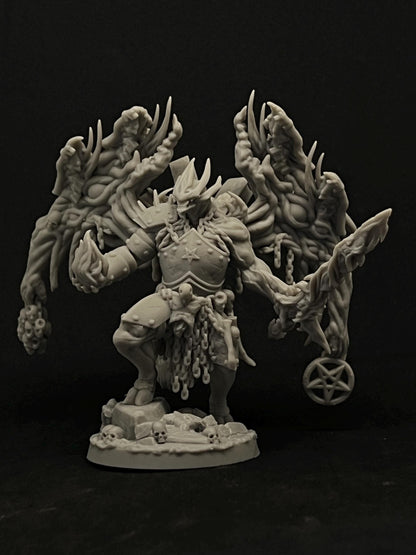 Barkasar Praetor of Brutality | Trench Crusade | Papsikels Fantasy, Resin Miniature - Tabletop miniature - Fantasy Miniature - 32mm