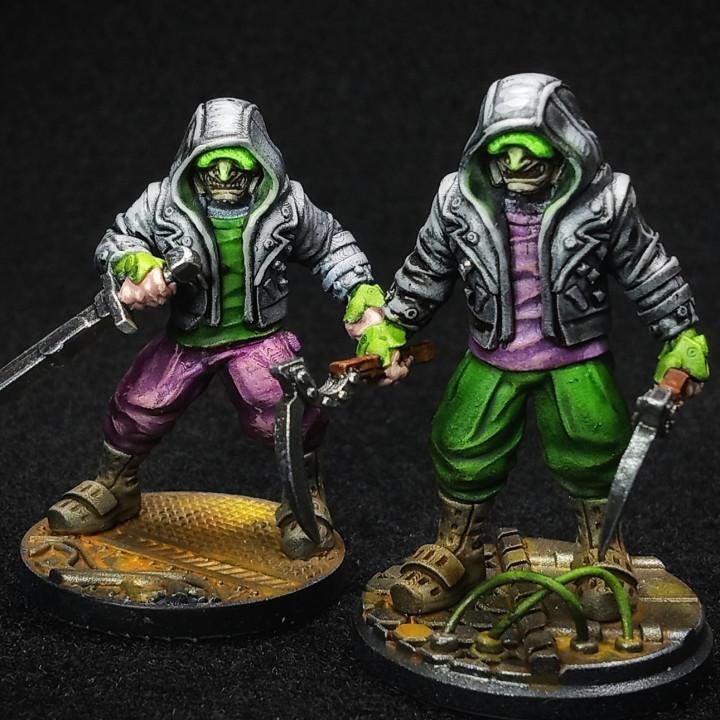 Fukimasa Tech Ninja Resin Miniature: 32mm Fantasy Tabletop Figurine for RPG, Sci-Fi Gaming, and Collectors