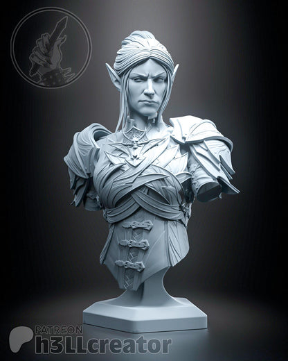 Minthara from Baldur's Gate 3 (fan art) | Full Model or Bust | Miniature scale 1:12 | h3LL Creator | DIY Model Kit