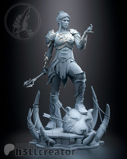Minthara from Baldur's Gate 3 (fan art) | Full Model or Bust | Miniature scale 1:12 | h3LL Creator | DIY Model Kit