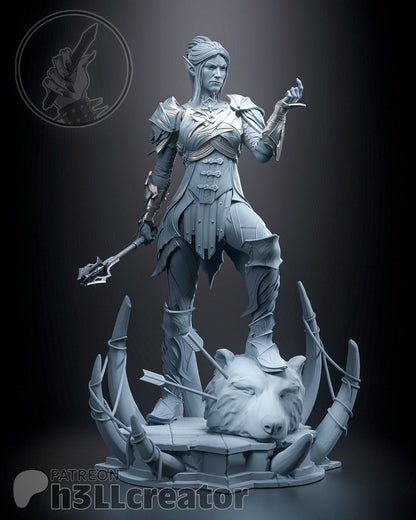 Minthara from Baldur's Gate 3 (fan art) | Full Model or Bust | Miniature scale 1:12 | h3LL Creator | DIY Model Kit