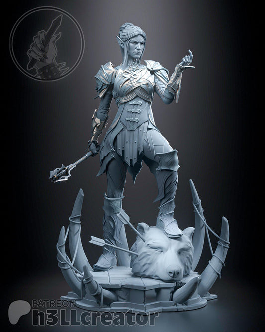 Minthara from Baldur's Gate 3 (fan art) | Full Model or Bust | Miniature scale 1:12 | h3LL Creator | DIY Model Kit