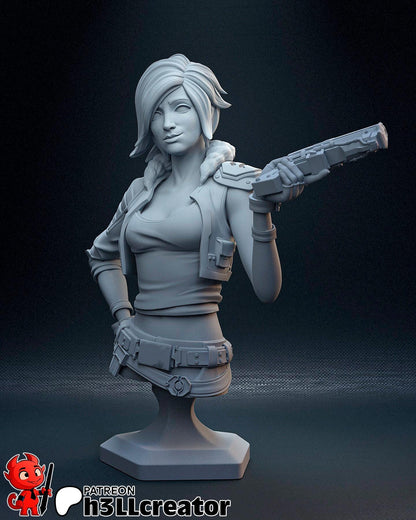 Lilith from Borderlands 3 (fan art) | Miniature scale 1:12 | h3LL Creator | DIY Model Kit