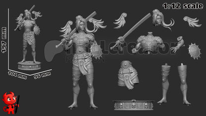 Nemesis from Hades 2 (fan art) | Miniature scale 1:12 | h3LL Creator | DIY Model Kit