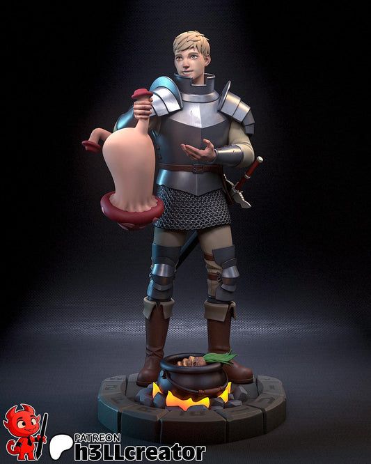 Laios from Delicious in Dungeon (fan art) | Full Model or Bust | Miniature scale 1:12 | h3LL Creator | DIY Model Kit