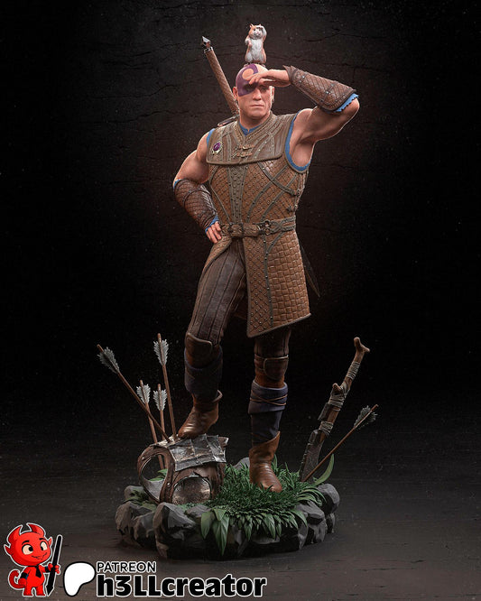 Minsc from Baldurs Gate 3 (fan art) | Full Model or Bust | Miniature scale 1:12 | h3LL Creator | DIY Model Kit