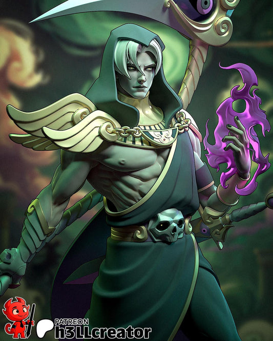 Thanatos from Hades 2 (fan art) | Miniature scale 1:12 | h3LL Creator | DIY Model Kit