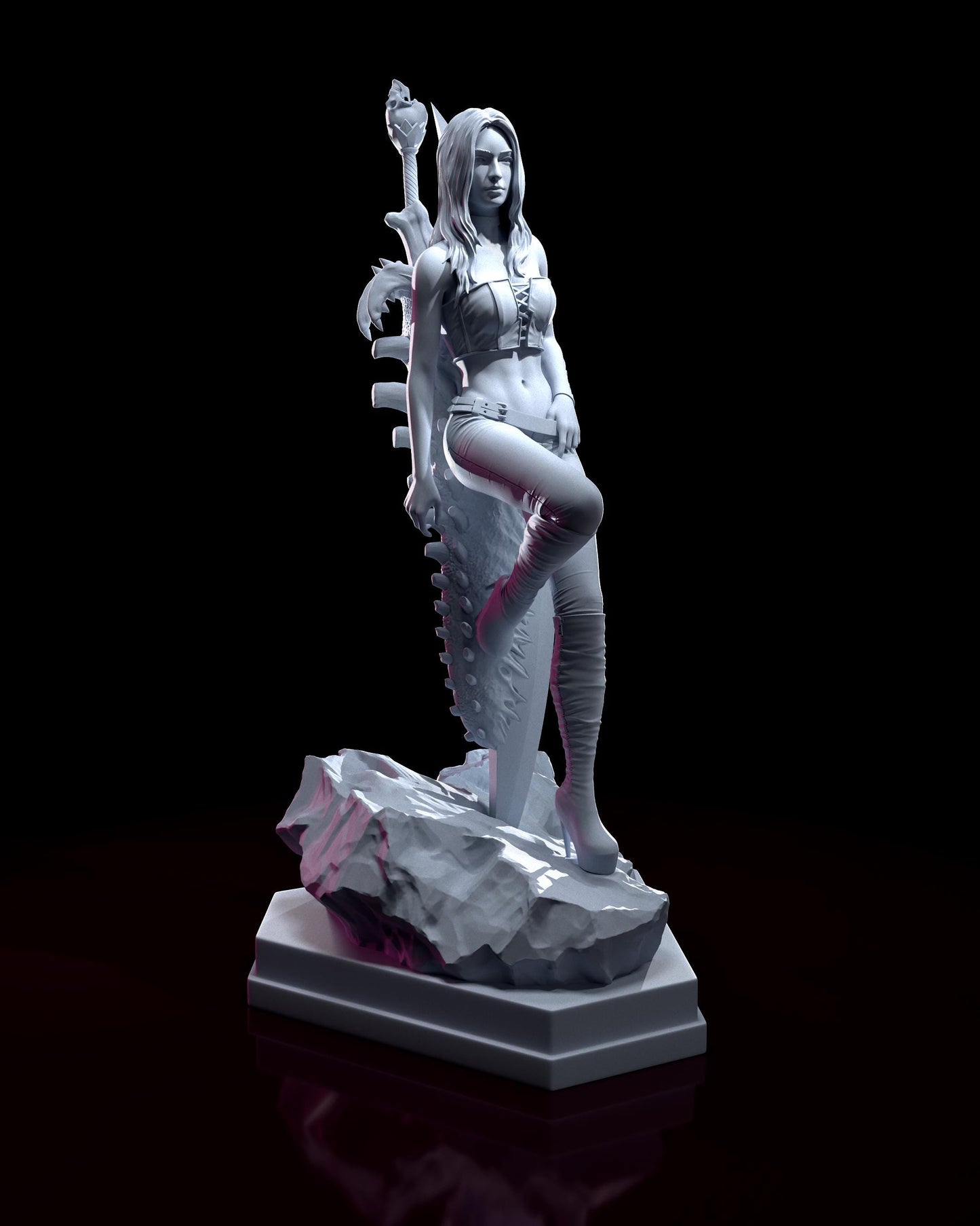 Trish from Devil May Cry 4 (DMC4) (fan art) | Full Model or Bust | Miniature scale 1:12 | h3LL Creator | DIY Model Kit