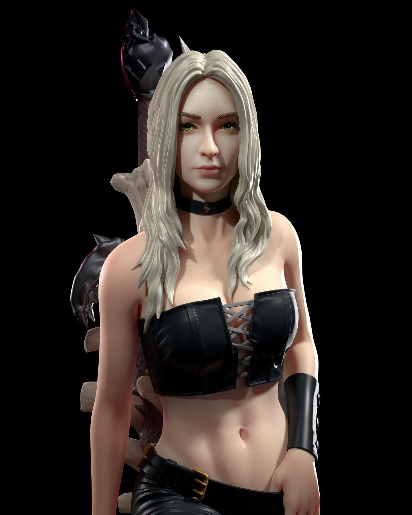 Trish from Devil May Cry 4 (DMC4) (fan art) | Full Model or Bust | Miniature scale 1:12 | h3LL Creator | DIY Model Kit