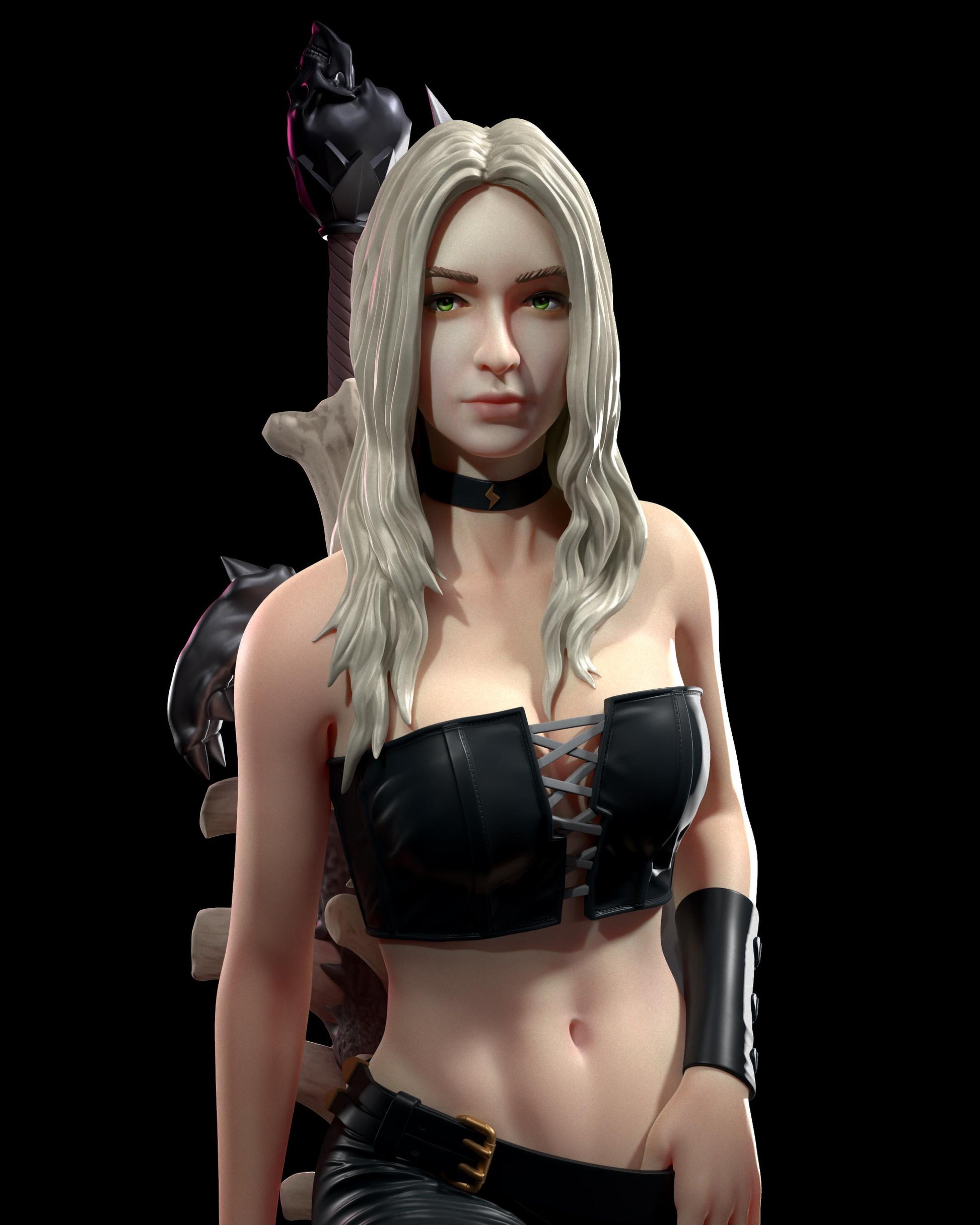 Trish from Devil May Cry 4 (DMC4) (fan art) | Full Model or Bust | Miniature scale 1:12 | h3LL Creator | DIY Model Kit