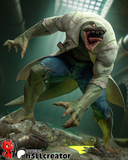 Lizard (Dr. Curtis "Curt" Connors) from Spider Man (Marvel) (fan art) | Miniature scale 1:15 | h3LL Creator | DIY Model Kit