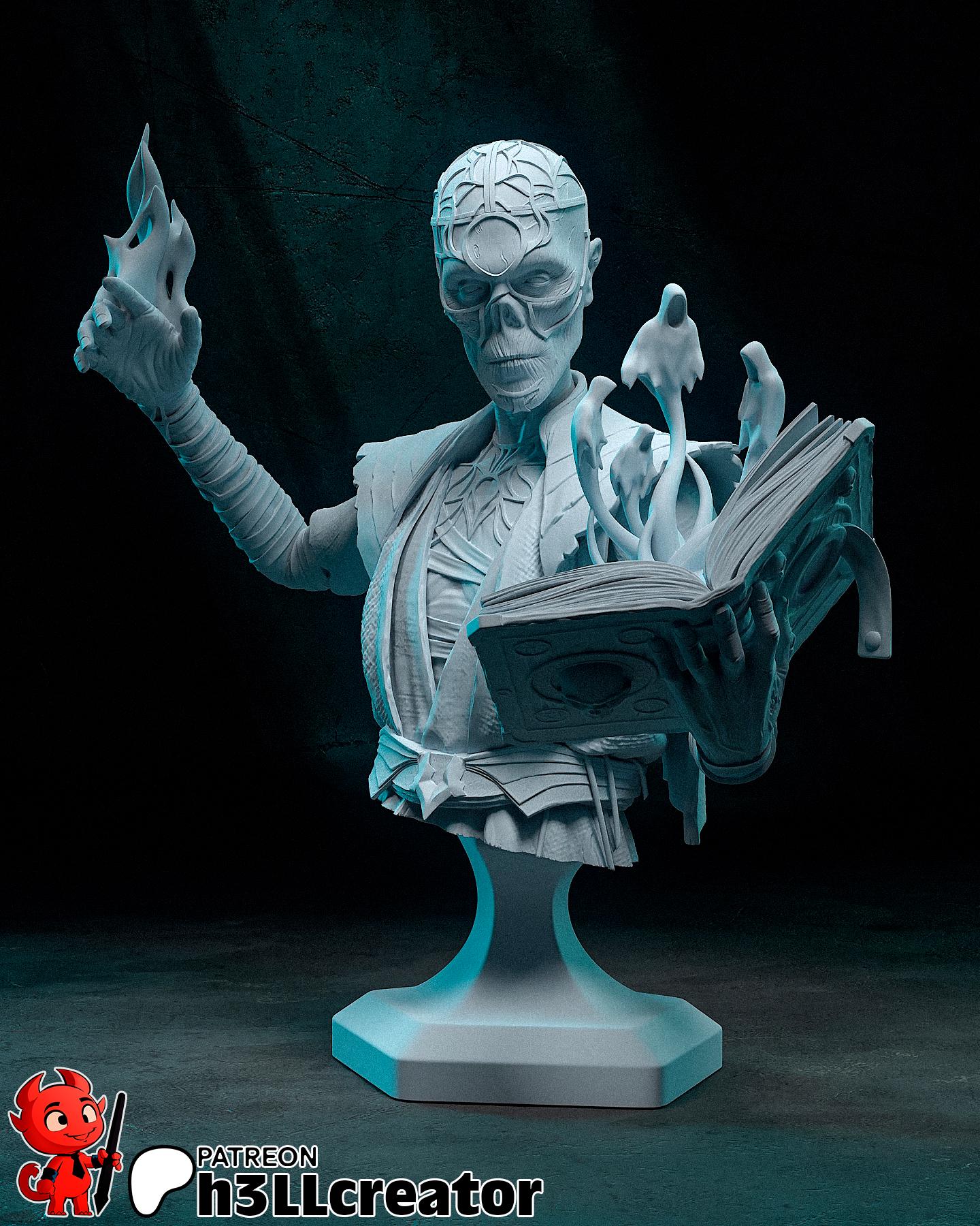 Withers from Baldurs Gate 3 (fan art) | Full Model or Bust | Miniature scale 1:12 | h3LL Creator | DIY Model Kit