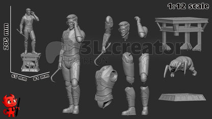 Gordon Freeman from Half Life 2 (fan art) | Full Model or Bust | Miniature scale 1:12 | h3LL Creator | DIY Model Kit